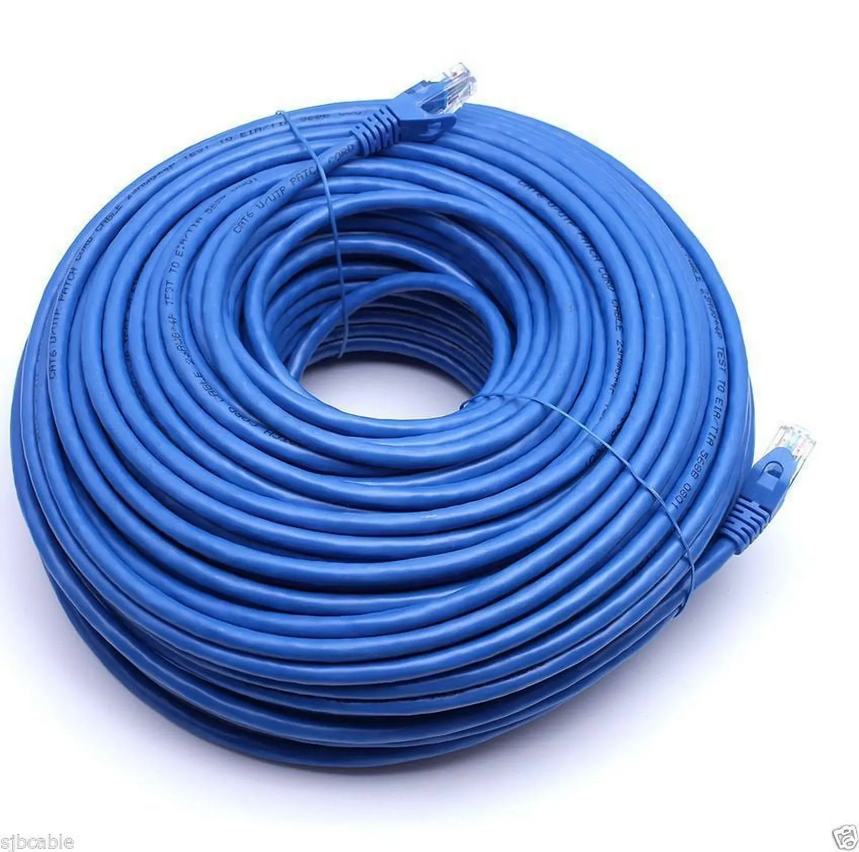 75ft Cat5e Ethernet Patch Cable, Blue, 4-Pack (4-Pack)
